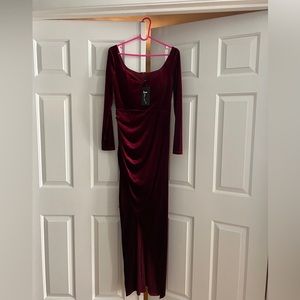 Red Velvet Evening Gown | Large